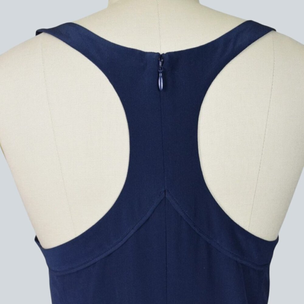 REBECCA MINKOFF SILK JOSHUA ABSTRACT SLEEVELESS TANK MINI DRESS - Picture 8 of 11